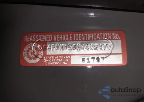 2019 Jeep Cherokee Limited 4X4 из США, поврежденный, VIN 1C4PJMDX6KD452377